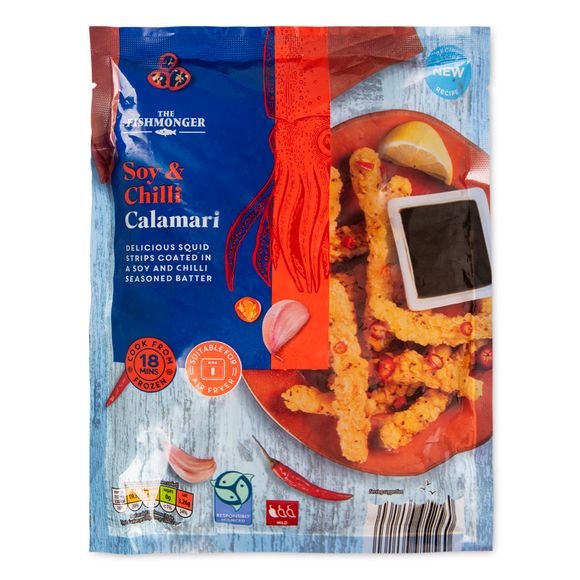 Soy & Chilli Calamari 225g The Fishmonger